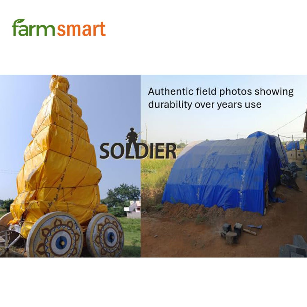 Soldier Waterproof Tarpaulin 170 GSM – Size: 40 FT x 50 FT - Image 2